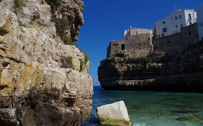 Polignano a Mare, falaises