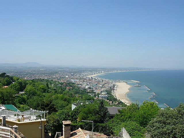 Vue sur la Riviera Romagnole