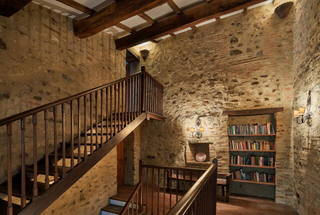 Casa Tettoia, escalier