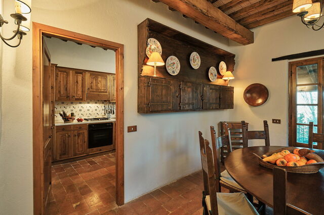 Casa Tettoia, salle à manger et cuisine