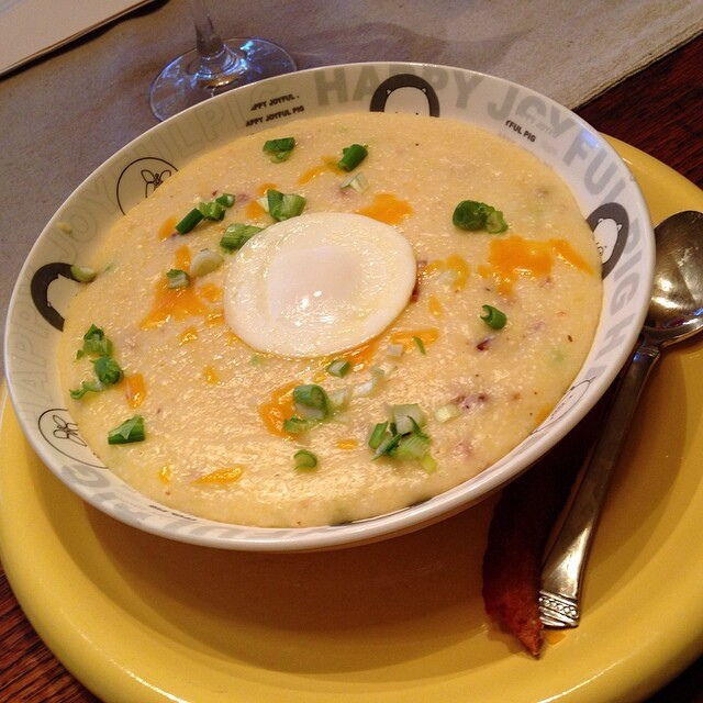 Un bon plat de polenta