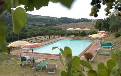 Agriturismo Paterno: Piscine, Propriété, Loisir, Recours, Vacances, Villa, Ombre, Arbre, Maison, Bâtiment