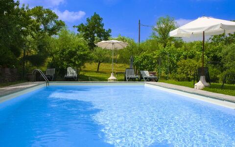 Collina dei Fiori: Piscine, Bleu, L'Eau, Mobilier De Jardin, Recours, Loisir, Eco Hôtel, Ombre, Caractéristique De L'Eau, Jardin