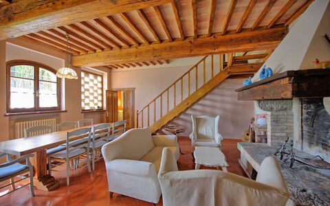 Montegufoni: Pièce, Propriété, Bâtiment, Maison, Faisceau, Design Intérieur, Meubles, Immobilier, Salon, Domicile
