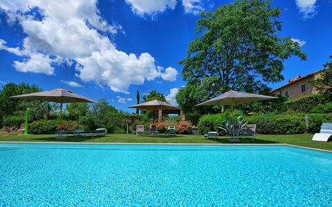 Villa Sonia: Piscine, Propriété, Recours, Immobilier, Biens, Paysage Naturel, Maison, Ciel, Domicile, Bâtiment