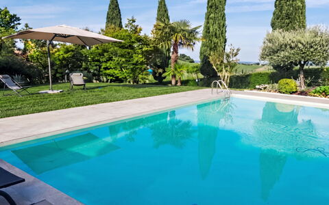 Ca' Del Vento: Piscine, Bleu, Recours, Eco Hôtel, Ombre, Aménagement Paysager, Mobilier De Jardin, Jardin, Loisir, Thermes