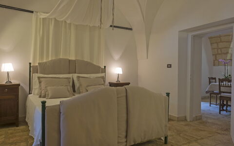 Masseria Pagliamonte: Pièce, Propriété, Meubles, Chambre, Design Intérieur, Lit, Mur, Sol, Éclairage, Bâtiment