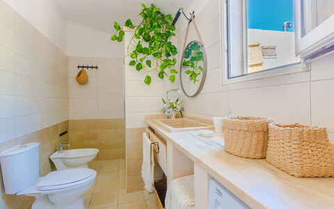 Masseria Pagliamonte: Propriété, Luminaire Plomberie, Meubles, Évier, Salle De Bains, Table, Armoire De Toilette, Lavabo, Robinet, Plante