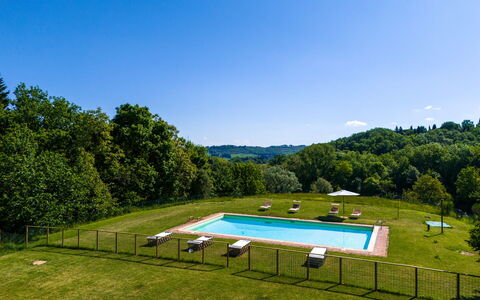 Podere a Lafi: L'Eau, Ciel, Propriété, Piscine, Plante, Paysage Naturel, Arbre, Chaise, Ombre, Lot Terre