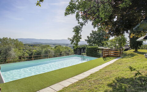 Castelfranco di Sopra 649: Piscine, Lot Terre, Jardin, Ombre, Loisir, Aménagement Paysager, Pelouse, Eco Hôtel, Arrière-Cour, Cour