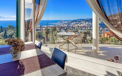 Casa Matilde - Villa Alle Cascine, Imperia: Ciel, Jour, Propriété, Bleu, Plante, Bâtiment, L'Eau, La Nature, Bleu Azur, Ombre