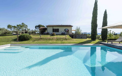 Casina Dell'acquaborra: Piscine, Bleu, Recours, Loisir, Eco Hôtel, Ombre, Biens, Mobilier De Jardin, Thermes, Villa