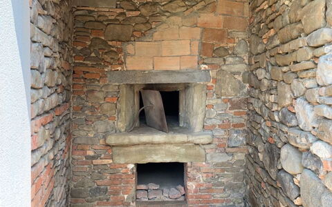 Il Pozzo Di San Barnaba: Bois, Brique, Brickwork, Bâtiment, Maconnerie Four, Foyer, Maison, Gaz, Mur De Pierre