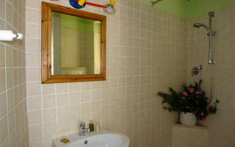 Tenuta Le Sodole: Miroir, Plante, Luminaire Plomberie, Propriété, Photographier, Robinet, Évier, Vert, Lavabo, Salle De Bains