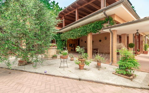 Villa Rosso Corbezzolo: Plante, Bâtiment, Ciel, Maison, Végétation, Lot Terre, Chalet, Arbre, Fenêtre, Design Urbain
