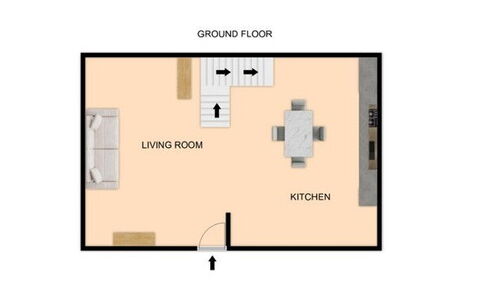 Casa Del Porto: Conception, Salon, Lit, Chambre