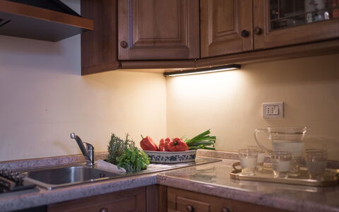 Duomo Suite: Comptoir, Cabinetry, Propriété, Evier, Aliments, Évier, Cuisine, Cuisinière, Appareil De Cuisine, Bois