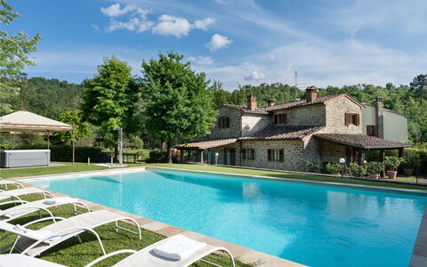 Il Mulino Di Vogognano - Subbiano, Private Pool, J: L'Eau, Nuage, Ciel, Plante, Propriété, Bâtiment, Piscine, Bleu Azur, Arbre, Plan D'Eau