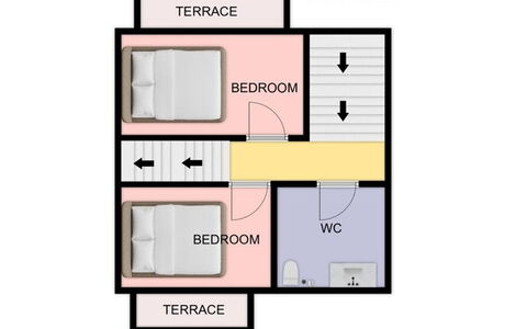 Casa Tramonti: Chambre, Lit, Literie, Cadre De Lit