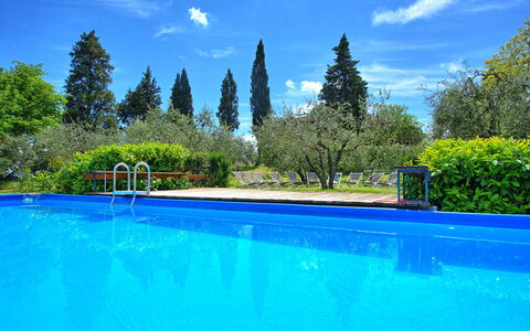 Maggiano: L'Eau, Ciel, Plante, Nuage, Piscine, Bleu, Bleu Azur, Arbre, Paysage Naturel