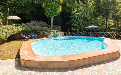 Molin Barletta, Private Pool, Nature - Marliana, T: L'Eau, Ressources En Eau, Plante, Bleu Azur, Arbre, Paysage Naturel, Piscine, Rectangle, Loisir