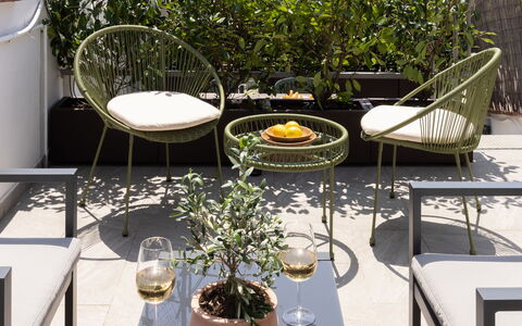 Lucca Old Town Apartment - Lucca, Toscana: Meubles, Mobilier De Jardin, Pot De Fleur, Chaise, Tableau De Plein Air, Table, Plante D'Appartement, Jardin, Patio