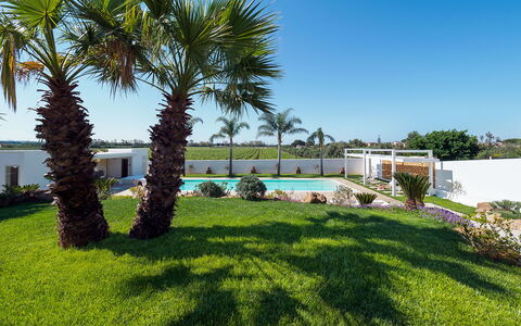 Casa Ocra - Misiliscemi, Sicilia: Ciel, Plante, Arbre, Lot Terre, Végétation, Arecales, Ombre, Terrestre Des Plantes, Paysage, Herbe