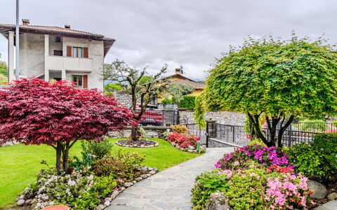 Nonna Grazia: Fleur, Plante, Ciel, Bâtiment, Nuage, Fenêtre, Éclairage Public, Botanique, Maison, Herbe