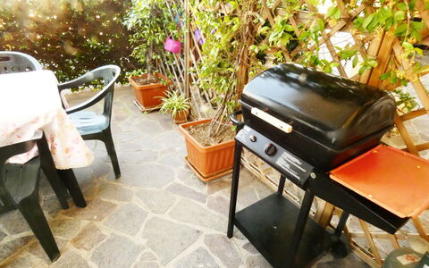 Casa Vacanze Sabrina: Meubles, Mobilier De Jardin, Tableau De Plein Air, Chaise, Pot De Fleur, Ombre, Jardin, Arrière-Cour, Plante D'Appartement, Parapluie