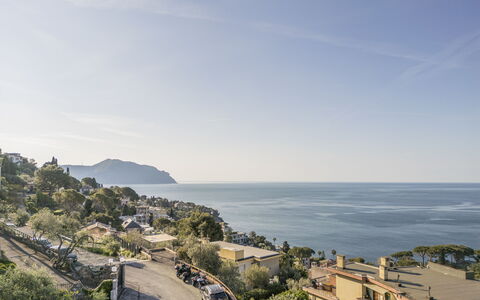 Pieve Ligure Seaside View, Wifi: Côte, Horizon, Cotiers Et Relief Océaniques, Mer, Paysage, Océan, Rive, Station De Montagne, Plage, Promontoire