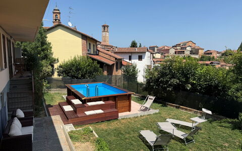 Castagnole Monferrato 200: Piscine, Composite, Loisir, Arrière-Cour, Recours, Ombre, Cour, Eco Hôtel, Conception, Cour
