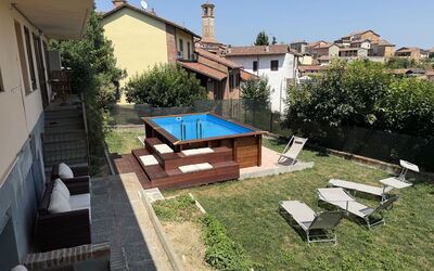 Castagnole Monferrato 200: Piscine, Composite, Loisir, Arrière-Cour, Recours, Mobilier De Jardin, Ombre, Cour, Conception, Chaise