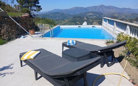 Villa dei Sogni: Mobilier De Jardin, Meubles, Loisir, Piscine, Ombre, Balancelle, Chaise, Vacances, Recours, Chaise Longue