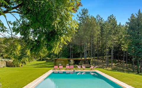 Villa Aiola: Piscine, Jardin, Ombre, Pelouse, Recours, Aménagement Paysager, Eco Hôtel, Arrière-Cour, Cour, Parc