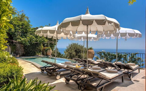 Villa Positano: Parapluie, Mobilier De Jardin, Piscine, Recours, Meubles, Balancelle, Mer, Eco Hôtel, Cotiers Et Relief Océaniques