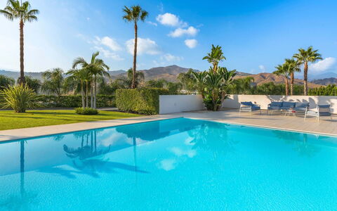 Villa Contemporanea: Bleu, Piscine, Recours, Eco Hôtel, Loisir, Ombre, Tropiques, Hôtel, Chaise