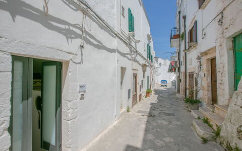 Casa Tosca: Mur, Bâtiment, Quartier, Architecture, Ville, Ruelle, Façade, Zone Résidentielle, Rue, Maison