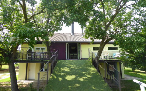 Silea Apartments, Pool, Garden, Treviso: Domicile, Pelouse, Jardin, Chalet, Ombre, Cour, Arrière-Cour, Ferme, Biens, Porche