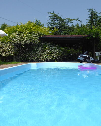 Silea Apartments, Pool, Garden, Treviso: Bleu, Piscine, Loisir, Recours, Mobilier De Jardin, Ombre, Eco Hôtel, Arrière-Cour, Parapluie, Hacienda