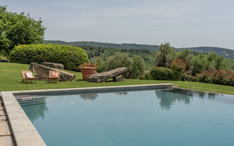 Villa Domus Papi: Piscine, Jardin, Aménagement Paysager, Caractéristique De L'Eau, Arrière-Cour, Dalle, Villa, Haie