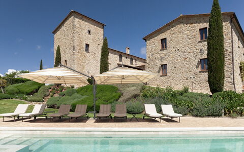 Torre Antica: Mobilier De Jardin, Balancelle, Piscine, Villa, Cour, Chaise Longue, Recours, Oreiller