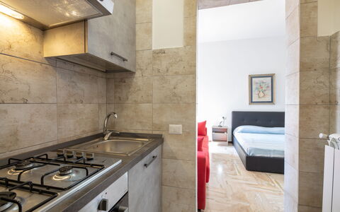 Gallipoli Apartment Ac, Seaside: Sol, Design Intérieur, Sol, Meubles, Plafond, Pièce, Domicile, Appartement, Cuisine, Cabinetry