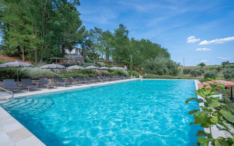 Belmonte Spereto Apartment With Pool, Montaione: Piscine, Recours, Mobilier De Jardin, Eco Hôtel, Balancelle, Jardin, Aménagement Paysager, Thermes, Ville Resort, Hacienda