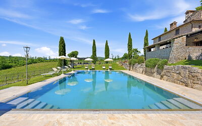 location de vacances Dimora Chianti Shire: Stunning Tuscan Villa on Vin - Rietine, Toscane, Italie