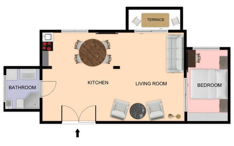 La Casa del Saggio: Meubles, Sol, Chambre, Lit, Pièce, Conception, Lampe, Oreiller, Salon