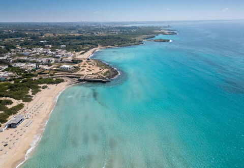 Villetta Sirena, Porto Cesareo: Bleu, Ressources En Eau, L'Eau, Plan D'Eau, Côte, Plage, Cotiers Et Relief Océaniques, Mer, Horizon