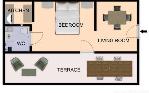 Sopraloreto Apartment: Meubles, Sol, Conception, Salon