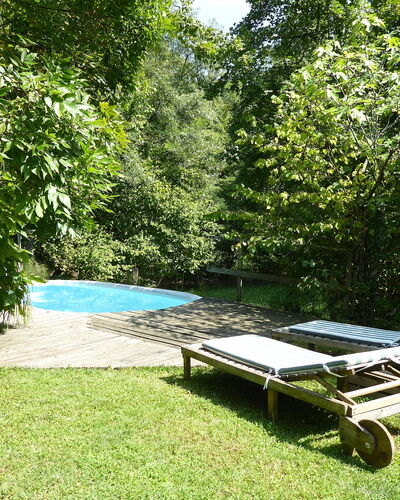 Chalet Fagarè, Pool, Sauna, Prosecco Hills: Jardin, Ombre, Piscine, Mobilier De Jardin, Meubles, Pelouse, Arrière-Cour, Loisir, Aménagement Paysager, Chaise