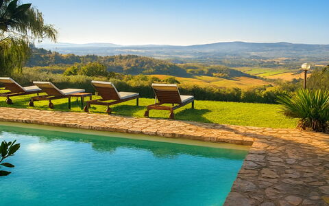 Novellina: Piscine, Été, Recours, Balancelle, Mobilier De Jardin, Eco Hôtel, Aménagement Paysager, Ombre, Jardin, Hacienda