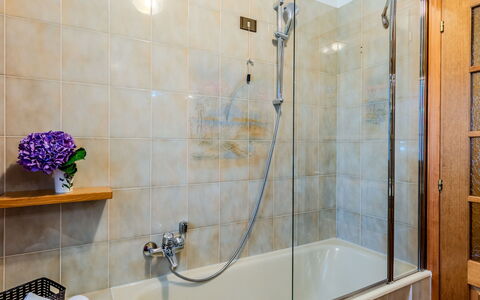 House Bigio: Salle De Bains, Luminaire Plomberie, Baignoire, Sol, Design Intérieur, Tete De Douche, Douche, Sol, Robinet, Plomberie